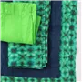 Shibori Emerald Linen Runner, Placemats & Napkins