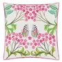 Eleonora Linen Fuchsia Cushion - Reverse