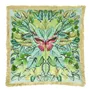 Celastrina Embroidered Turquoise Cushion