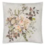 Margaretta Linen Sepia Cushion - Reverse