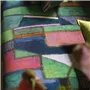 Raku Patchwork Emerald