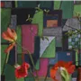 Raku Patchwork Emerald