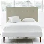 Polka King Headboard - Self Buttons - Cassia Dove