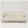 Positano 2.5 seater - Matt Black Legs - Brera Lino Natural 
