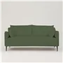 Positano 2.5 seater - Matt Black Legs - Brera Lino Quercus