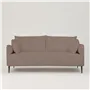 Positano 2.5 seater - Matt Black Legs - Brera Lino Cameo
