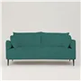Positano 2.5 seater - Matt Black Legs - Cassia Velvet Azure