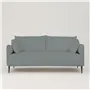 Positano 2.5 seater - Matt Black Legs - Aria Waterfall