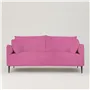 Positano 3 seater - Matt Black Legs - Brera Lino Peony