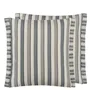 burlington stripe charcoal cushion