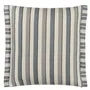 Burlington Stripe Charcoal Cushion - Reverse