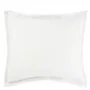 Biella Noir & Alabaster Eurpoean Square Oxford Pillowcase - Reverse