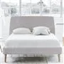 Cosmo Bed - White Buttons - Superking - Beech Leg - Brera Lino Plat...