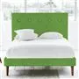 Polka Bed - White Buttons - Superking - Walnut Leg - Cassia Grass
