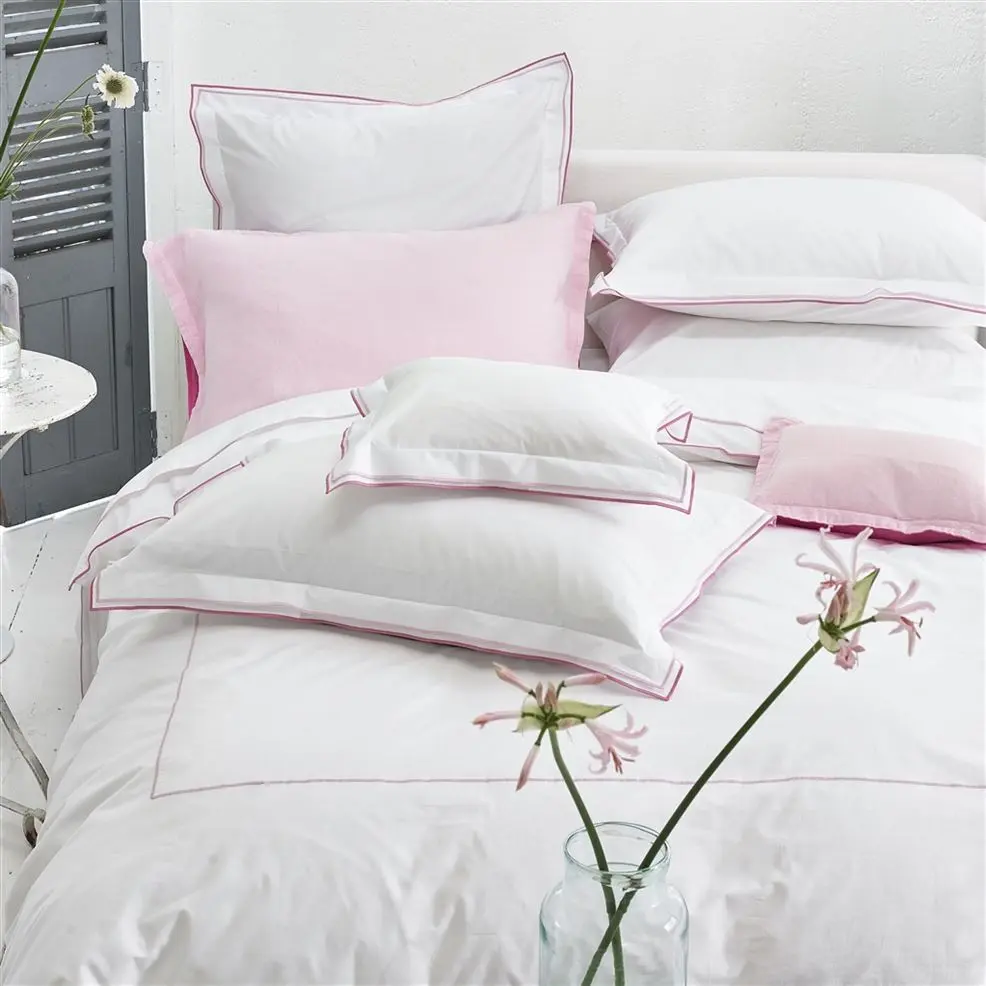 Astor Rose Blossomplain Cotton Bed Linen Designers Guild Astor Rose Blossomplain Cotton Bed Linen Designers Guild