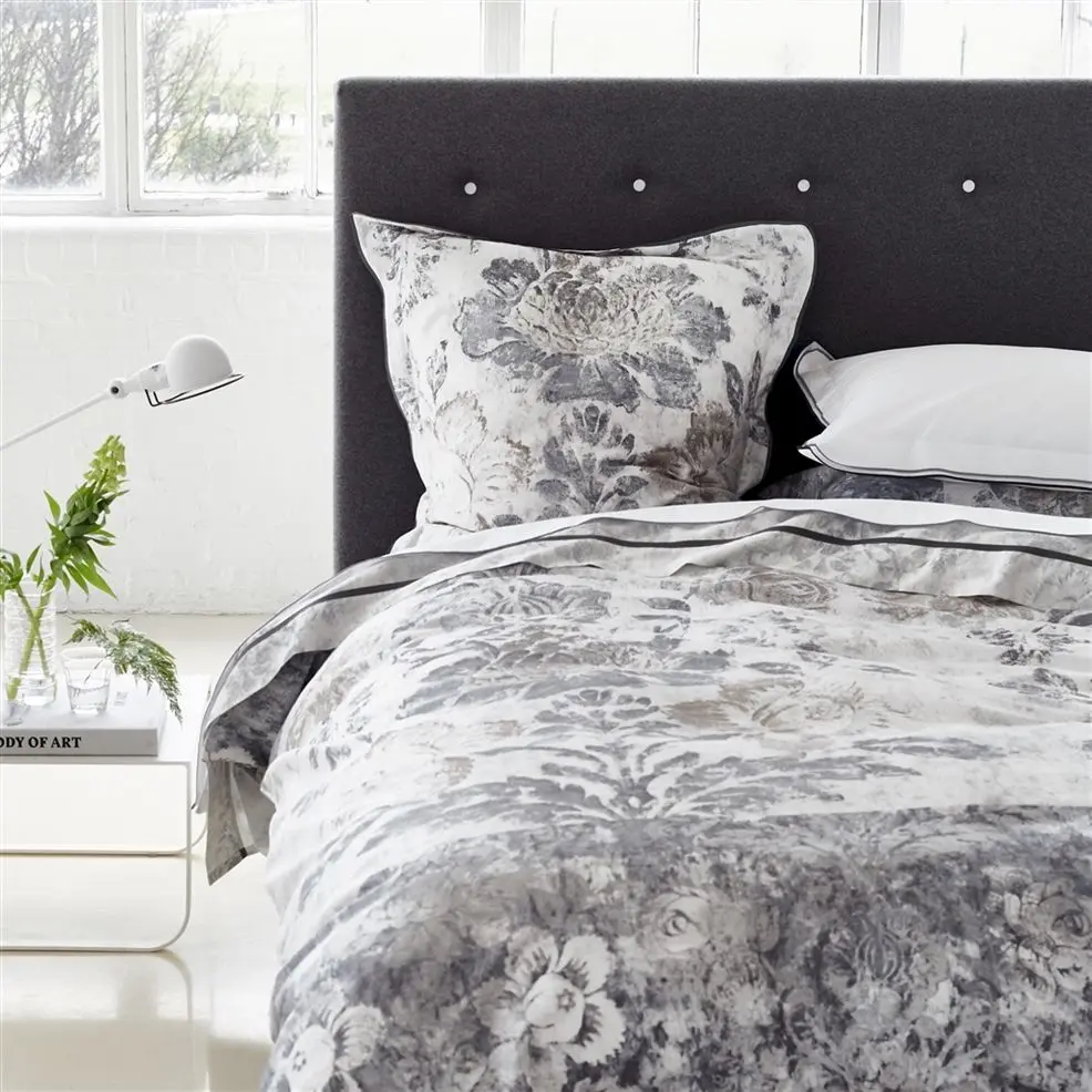 Damasco Graphite Bed Linen Designers Guild Damasco Graphite Bed Linen Designers Guild