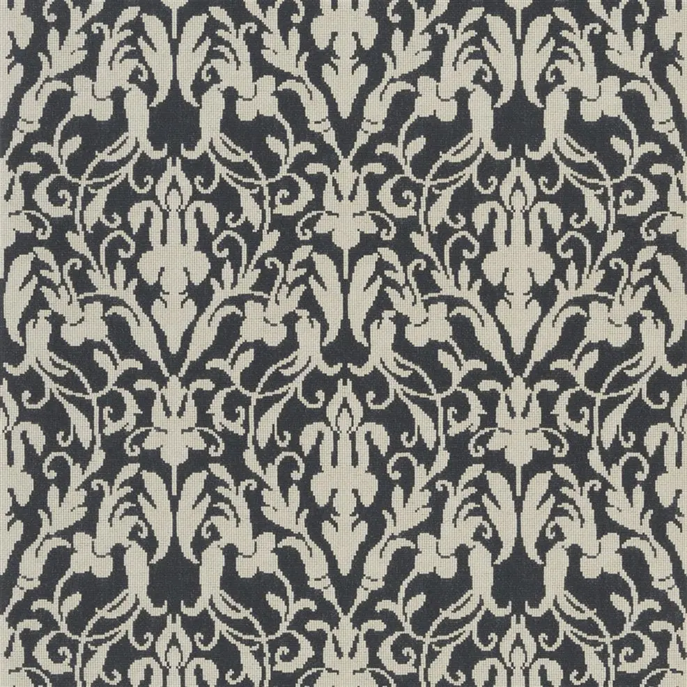 Speakeasy Damask Black Wallpaper Ralph Lauren Designers Guild