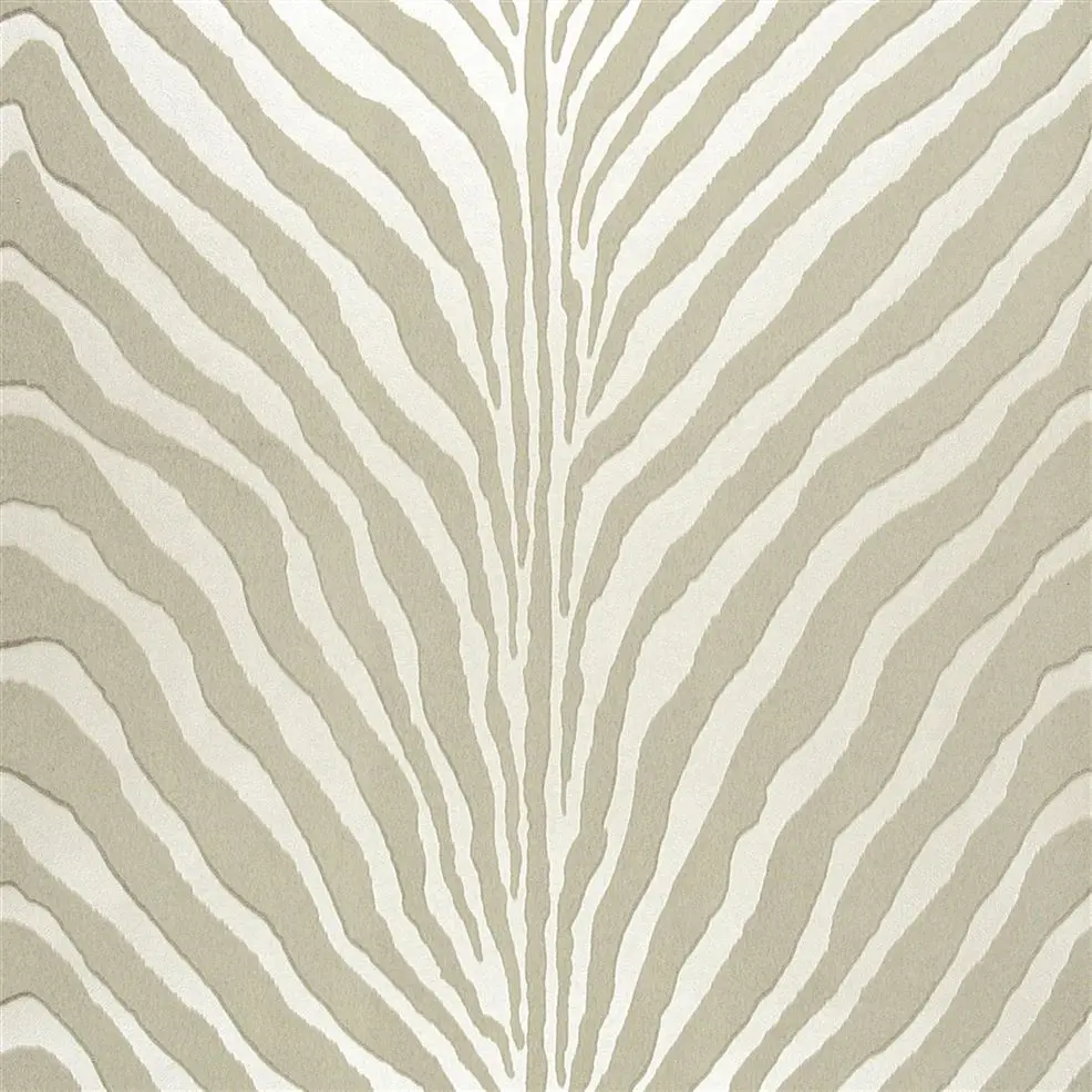 Bartlett Zebra Pearl Grey Wallpaper Ralph Lauren
